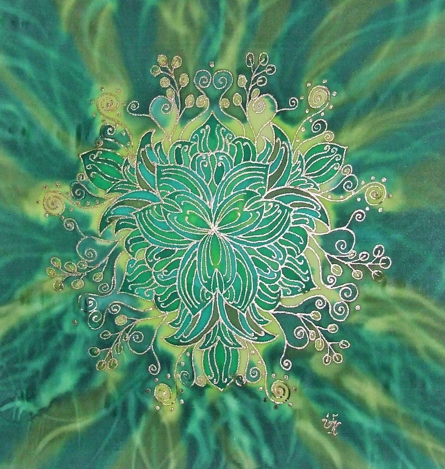 Buja zöld mandala